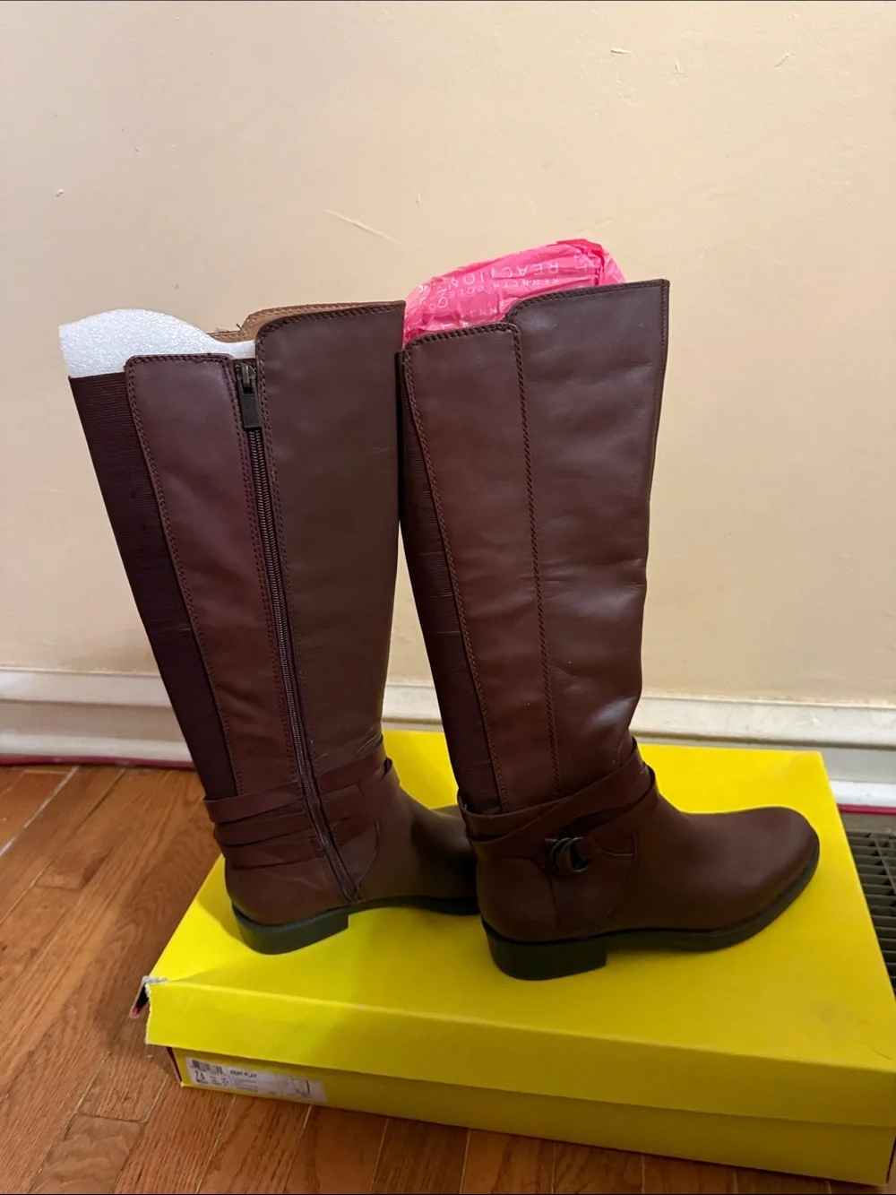 Kenneth Cole Reaction Brown Over-the-Knee Riding Boots